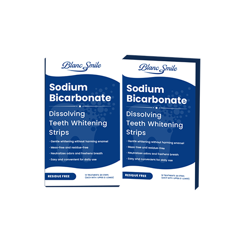 Popular Customized Logo Sodium Bicarbonate Dissolvable Teeth Whitening Strips